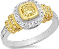 18k Two Tone Gold 0.80CTW Diamond Ring