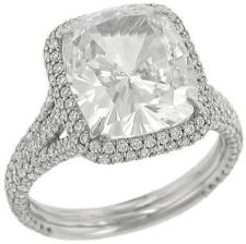 Double Halo Diamond Engagement Ring