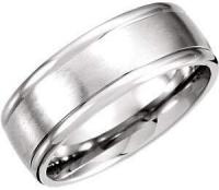 Jambs Jewelry Palladium Comfort-Fit Carved Band 