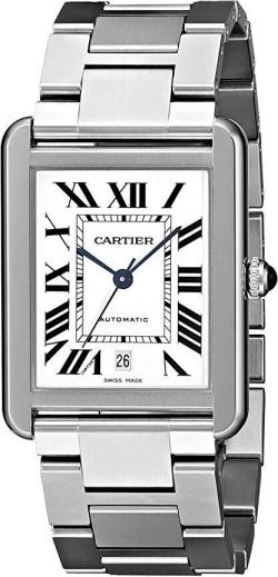 Cartier Men's W5200028 Analog Display Automatic Self Wind Silver Watch