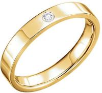 Wedding Bands, 14K Yellow .06 CTW Diamond Gypsy Set Flat Comfort Fit Band