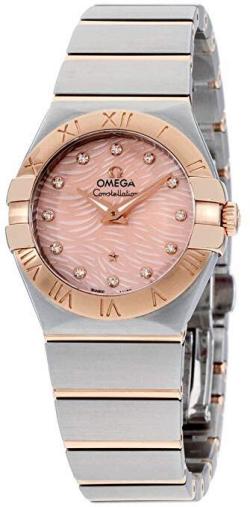 Omega Women's Constellation Swiss-Quartz Watch with Stainless-Steel Strap, Two Tone, 15 (Model: 12320276057004)