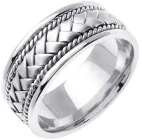 JDBands Titanium & Sterling Silver Hand Crafted Wedding Ring Band for Women