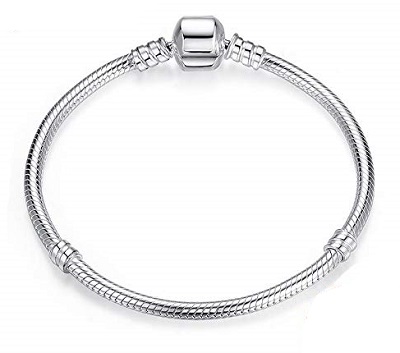 925 Sterling Silver Snake Chain Bangle & Bracelet Luxury Jewelry