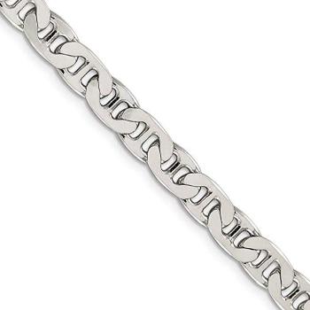 Mens 6.5mm, Solid Sterling Silver Chain Necklace