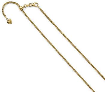 14k Yellow Gold 2.8mm Light Weight Wheat Chain 