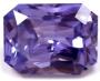 3.01 Carat Loose Purple Sapphire Emerald Cut Gemstone