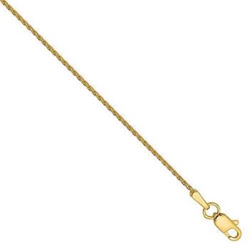 14k Yellow Gold 3mm Parisian Wheat Chain Necklace 16 Inches 