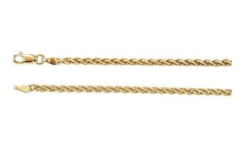 2.0 mm Diamond-Cut Chain in 14k Yellow Gold ( 16-Inch )