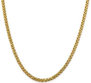 14K Yellow Gold chain Spiga Diamond-cut 20 in 3.7 mm