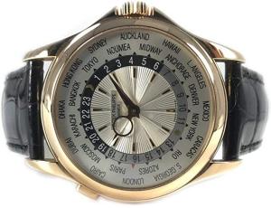 Patek Philippe 18k Rose Gold World Time Watch 5130R-Certified Pre-Owned