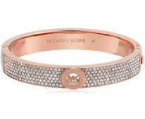 Michael Kors Tone Pave Fulton Hinge Bangle Bracelet