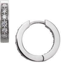 Diamond Inside-Outside 15 mm Hoop Earrings