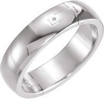 Platinum 4 mm Adjustable Band - Size 10