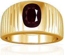18K Yellow Gold Beautiful Bezel Set 2.06ct Oval Cut Ruby Mens Ring (GIA Certificate)