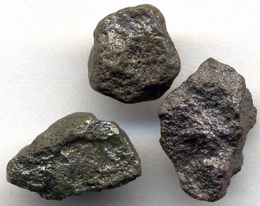 Carbonados (Black Diamonds) from the Central African Republic.