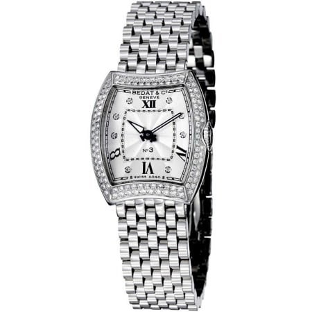 BEDAT CODE 316.031.109 No. 3 Silver Dial Diamond Bezel Women's Watch