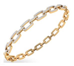 0.71 Ct SGL Certified Diamond Interlocking Bracelet, Statement Partywear Women Bracelet, Classic Bridal Tennis Bracelet