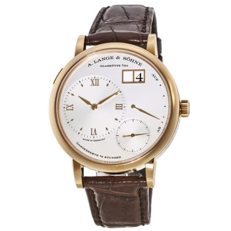 Grand Lange 1 40.9MM 18K Rose Gold Silver Dial Men's Watch