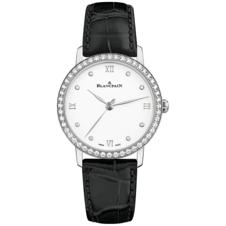 Villeret Ultra Slim Automatic Diamond Silver Dial Women's Watch