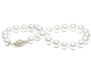 7-7.5mm White Saltwater Akoya Cultured Pearl Bracelets