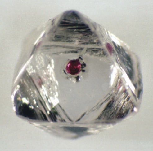 Garnet Inclusion in Diamond