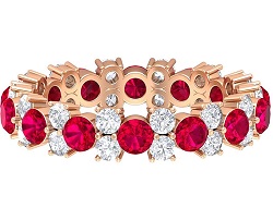 2.1 CT Certified Ruby Eternity Ring
