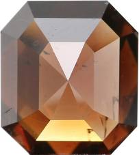 Natural Loose Diamond Emerald Deep Orangy Brown Color SI2 Clarity 1.10 Ct L772
