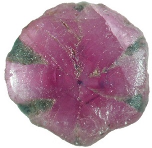 Corundum Variety trapiche ruby