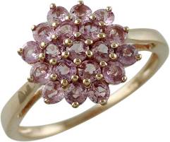 14K White Gold Ring Pink Spinel Jewelry Ring