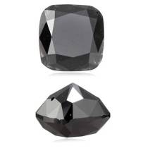 3.82 Cts GIA Certified Cushion Modified Brilliant Loose Natural Fancy Black Diamond