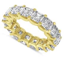 14k Gold Radiant-Cut Diamond Eternity Wedding Band Ring in (9.00ct)