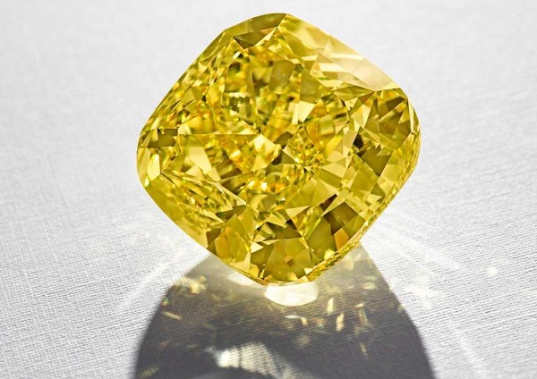 74.48-carat Fancy Vivid Yellow Internally Flawless Diamond
