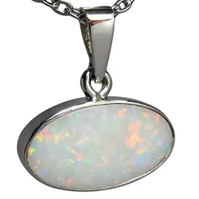 Natural Australian Solid Opal Pendant Sterling Silver Gift 6.25ct