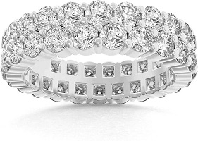 2.70 ct Round Cut Diamond Eternity Wedding Band Ring