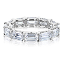 East-West Lab Grown Diamond Eternity Ring White Gold