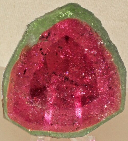 Elbaite Tourmaline From Maine Usa. Cut Slice