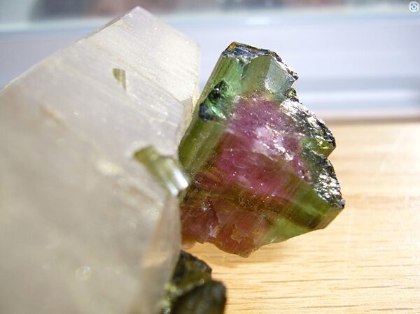 Watermelon Tourmaline In Matrix From Minas Gerais