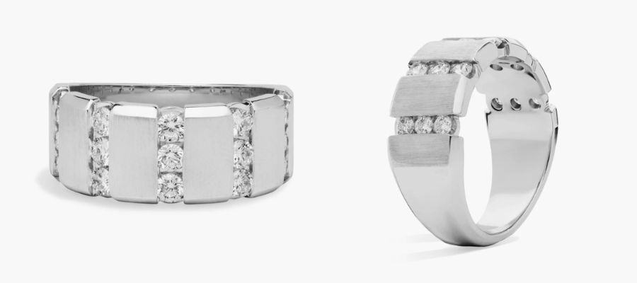 Round Diamond Wedding Ring in 14K White Gold (1 Ct. Tw.)