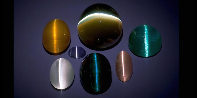 Gems Exhibiting A Single Bright Band Are Called Cat's Eyes