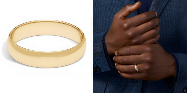 Classic Wedding Ring In 14k Yellow Gold (5mm)