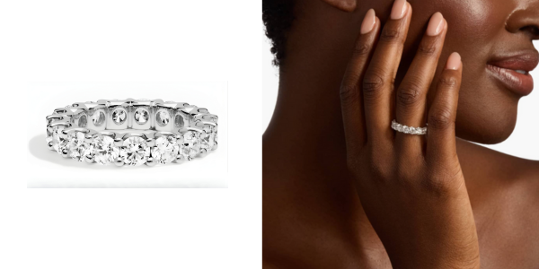 Luna Diamond Eternity Ring In Platinum (4 Ct. Tw.)