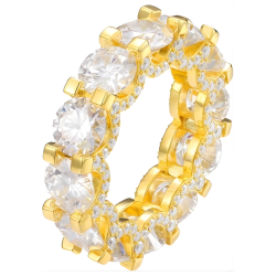 14k Gold Mens Promise Rings With D-color Vvs1 Clarity Diamond Ring