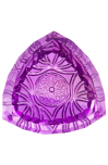 Natural Amethyst Gemstone Shield Cut Carving Stone