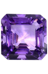 Natural Purple Amethyst Asscher Cut Faceted Loose Gemstones
