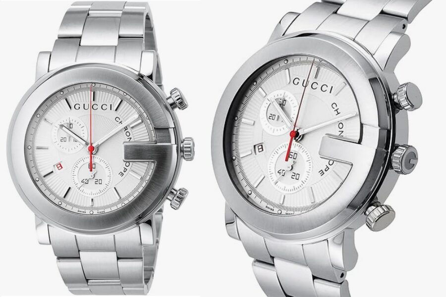 Gucci YA101339 Silver Chronograph Mens Watch