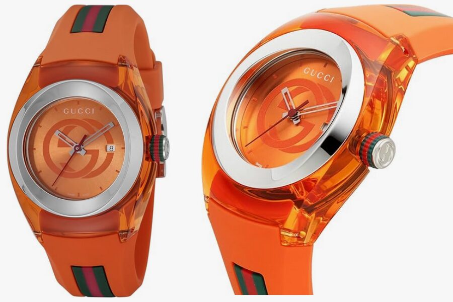 Gucci Sink YA137311 Orange Dial Watch