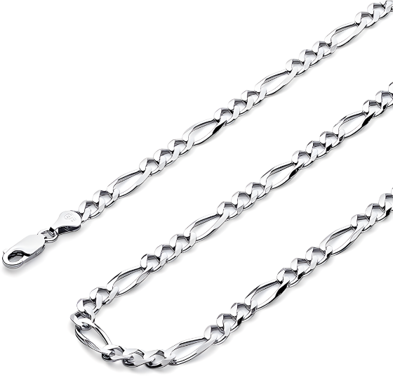 14K Solid Gold Figaro Chains Select Options