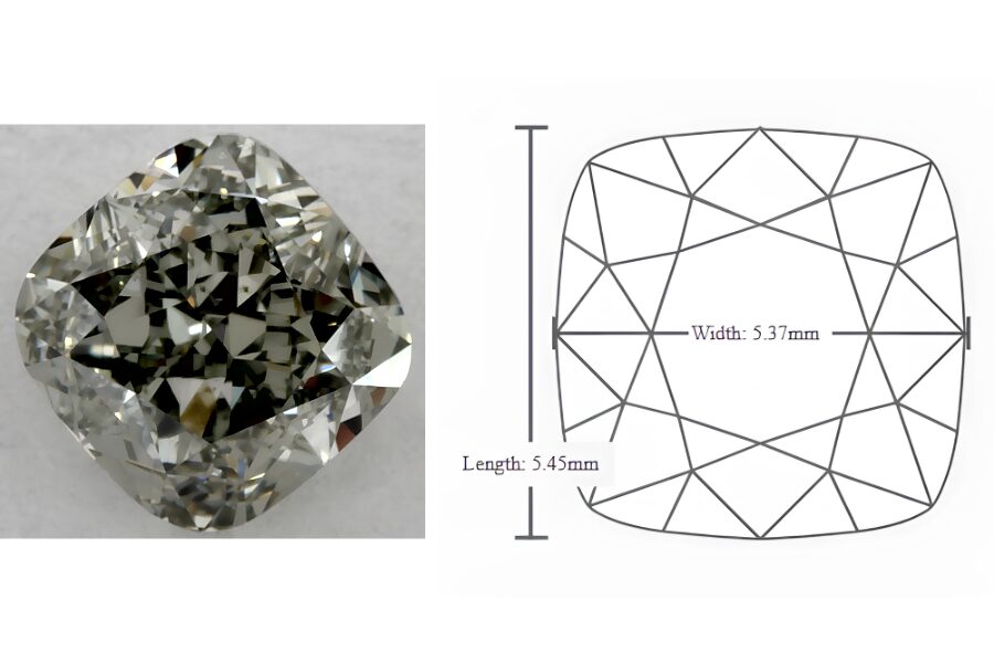 GIA 1.01 Carat Cushion Modified Green Diamond